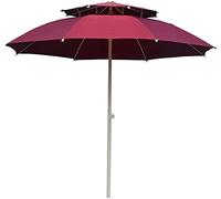 Patio Umbrellas Deluxe Double Top Patio Umbrella, Outdoor Market Umbrella, Sunshade Umbrella, Garden Umbrella, Beach Umbrella
