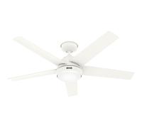 Patio Ventilateur de plafond Télécommande 132cm Marina Blanc LED Lumière IP44
