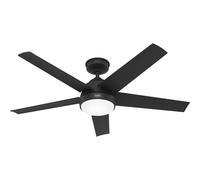 Patio Ventilateur de plafond Télécommande 132cm Marina Noir LED Lumière IP44