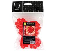 PATISDECOR Grandes Roses en Azyme Rouge 6 Pièces