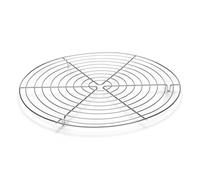 patisse 01320 - Grille à pâtisserie - Volette à pâtisserie avec cercles pour le refroidissement des gâteaux - ronde acier chromé Ø 32cm