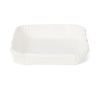 patisse 01698, Papier Cuisson Carré Air Fryer, Barquette Jetable, Antiadhésive, pour Airfryer XXL, 50 Pièces, Blanc, 20cm