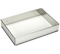 patisse 02167 Cadre à patisserie Extensible de 25 à 46 et de 17 à 32 cm, Argenté