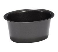 Patisse 02809 Lot de 4 Moules Aspic Ovale Acier Revêtu Antiadhésif Noir 9 cm