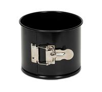 patisse 02820 - Moule à Gâteaux rond - brioche - Moule à Panettone - avec charnière bord haut Classique, noir, Ø16cm