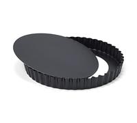 Patisse 02854, Moule A Tarte Fond Amovible pour Friteuse à Air Chaud XL & XXL, Air Fryer, Noir, Ø 20 Cm x 2.5 Cm, Acier Revêtu, Noire