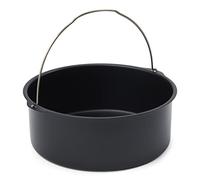 patisse 02857, Moule A Manqué à Fond fixe et anse, pour Friteuse à Air Chaud Air Fryer XL & XXL, Noir, Ø 21.5 Cm x 8 Cm, Acier Revêtu sans PFAS