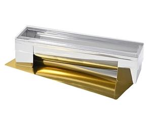 patisse 13920, Moule à bûche de Noël, Gouttière à bûche ronde avec insert, inox, 30x8x(h)6.5cm