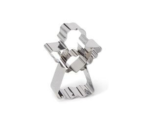 patisse, 13996, Découpoir Ange avec Cœur, 7 x 5 x 2,5 Cm, Inox