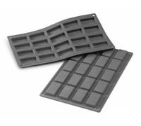 Patisse 19205 Moule à Mini Financiers 20 Cavités Platine Noir Paillette 30 x 17,5 cm