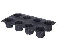 patisse 19606 Moule à Cannelés Bordelais 8 Cavités Platine Noir Paillette 32 x 20 cm
