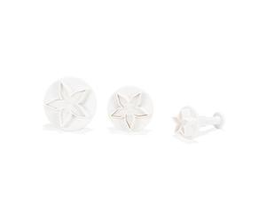 patisse 2048056 Emporte-Pièce Set de Étoile avec Éjecteur 3 Cavités Plastique