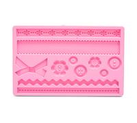 patisse 2048061 Moule pour Pâte Sucre en Rose 20 x 12 cm