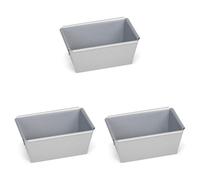 patisse 2048336 Mini-Moule à Cake Silver Top 9 cm, Autre 03627 (Lot de 3)