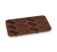 patisse 19385 lot de 2 plaques 6 mise en bouche mini madeleinesmini financiers platine chocolat 17 x 12 cm Platine G