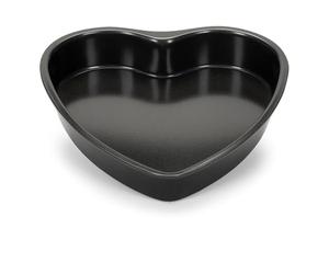 Patisse 2844 Moule Forme de Coeur Antiadhésif Acier Revêtu Noir 11 x 3,5 cm