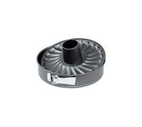 patisse 2930 Moule à Manqué/Charnière Antiadhésif Double Fond Acier Revêtu Gris Anthracite 24 cm