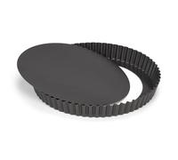 patisse 2944 Moule à Tarte Antiadhésif Fond Amovible Acier Revêtu Gris Anthracite 24 cm