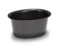 Patisse - Moules à aspic 02809 - Lot de 4 ovales acier revêtu antiadhésif 9 cm Noir