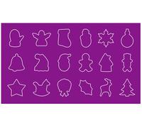 Patisse Aussstechformen Set Weihnachten 18teilig Edelstahl