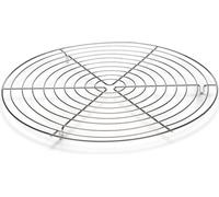 patisse 01320 - Grille à pâtisserie - Volette à pâtisserie avec cercles pour le refroidissement des gâteaux - ronde acier chromé Ø 32cm