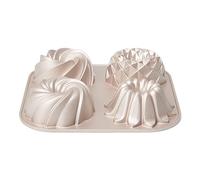 patisse Lot de 4 mini moules à gâteau en fonte d'aluminium 24 cm