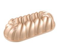 patisse 04503 - Moule cake tressé, Moule à pain et brioche torsadé - Fonte d’aluminium, beige doré, 31x14x8cm