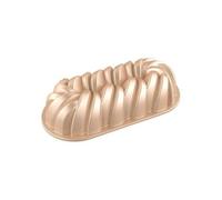 Patisse Moule à cake tressé 04503 – Fonte d’aluminium beige doré – 31 x 14 x 8 cm