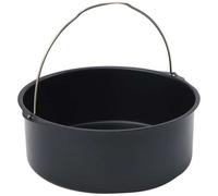 patisse 02857, Moule A Manqué à Fond fixe et anse, pour Friteuse à Air Chaud Air Fryer XL & XXL, Noir, Ø 21.5 Cm x 8 Cm, Acier Revêtu sans PFAS