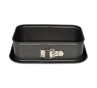 patisse Moule à Manqué Rectangulaire avec Bord Haut Acier Gris 28 x 18 x 12 cm