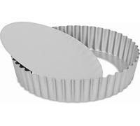 Patisse moule a quiche haut a fond amovible 20cm Silver-top P03557