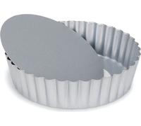 Patisse moule a quiche haut a fond amovible 25cm Silver-top P03555