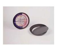 Plat / moule Patisse moule a tarte avec fond amovible antiadhésif en acier revetu - ø 28 cm - gris foncé