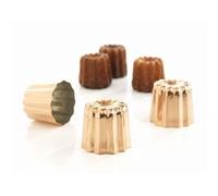 PATISSE Set de 3 moules cannelé bordelais cuivre
