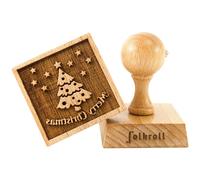 PATISSE Tampon à biscuits carré - Motif Sapin