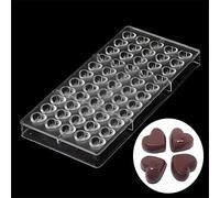 Pâtisserie Cuisine Pâtisserie Outils Chocolat Moules Plats à Four Poêle Moules DIY 3D Polycarbonate Chocolat Plateau Cuisson Fournitures - 27.6x13.6x2.4CM - Mini Coeur Sha