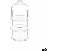 Pâtisserie verre transparent bonbons verre 10 x 25 x 10 cm (6 unités)
