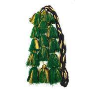 Patiyala Shahi Parandi - Pour femmes et filles - Multicolores - Légères - Pendjabi Paranda - Fait à la main - Extensions de cheveux - Accessoires pour cheveux traditionnels - Vert
