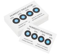 PATKAW 100pcs Carte Indicatrice D'humidité 10%-40% en Papier Absorbant pour Contrôle Précis de L'humidité, Pack de Gestion pour Laboratoires et Stockage D'électronique et Bijoux