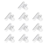 PATKAW 10pcs Clips de Fixation pour Ongles en Plastique Transparent, Pinces Solides pour Manucure, Usage Professionnel Domicile, pour Gel de Construction et Extensions