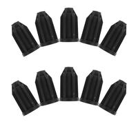 PATKAW 10pcs Inserts de Manchon de Roulette en Pp Noir pour Roulettes de Meubles, Design Flexible, Diamètre 25mm, Stabilité Assurée