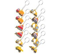 PATKAW 12 Pièces Porte-clés de Chantier en Pvc Design Unique, Couleurs Vives et Artisanat Raffiné, pour Décorations de Fête et Présents D'invités D'anniversaire