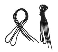 PATKAW 2 Paires Lacets de Chaussures Noirs pour Soudage, 100cm, Lot | Bottes et Work Boots, Fibre Coton Plastique, Couvre-lacets Inclus
