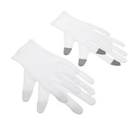 PATKAW 2 Paires Moufles Hydratants et Hydratation Intense en Coton pour Mains Sèches, Lot de Lotion de Nuit Intégrée, Compatibles Écran Tactile à Deux Doigts, Soin de pour Spa Nocturne