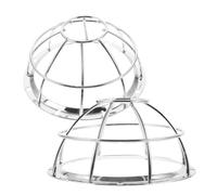 PATKAW 2 Pièces Couvercle de Protection en Acier Inoxydable Argenté pour Détecteur et Capteur, Protection Pratique et Solide, pour Centre Commercial ou Bureau