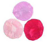 PATKAW 3pcs Chapeaux de Nuit à Larges Bords pour Garçon et Filles, Confortables et Respirants, en Polyester, Forme Ronde, pour Dormir et Protéger les Cheveux