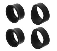 PATKAW 4 Pièces Protecteur D'oculaire de Microscope Œilleton de Télescope en Caoutchouc Noir, Accessoire Oculaire 31-33mm et 36-38mm pour Microscopes et Télescopes