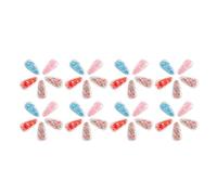PATKAW 40 Pièces Lot de Pinces à Cheveux Transparentes en Pvc Sequins, Barrettes à Cheveux Goutte, Kit DIY pour Coiffes, pour Sorties et Voyages, pour Amies Couleur Couleur Aléatoire