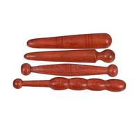 PATKAW 4pcs Bâtons de Massage en Bois pour Pieds et Dos, Stimulateurs D'acupuncture pour Relaxation et Circulation Sanguine, Outil de Massage Portable pour Épaules