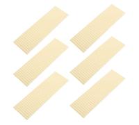 PATKAW 6 Feuilles Adhésif Double Face Puissant pour Réparation de Montre, Pastilles Ultrafines en Papier Khaki 2x5mm, Colle Fiable sans Fuite pour Atelier Horloger